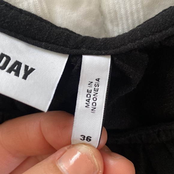 Weekday, spaghetti strap,black tank top, sz 36 - Picture 5 of 5